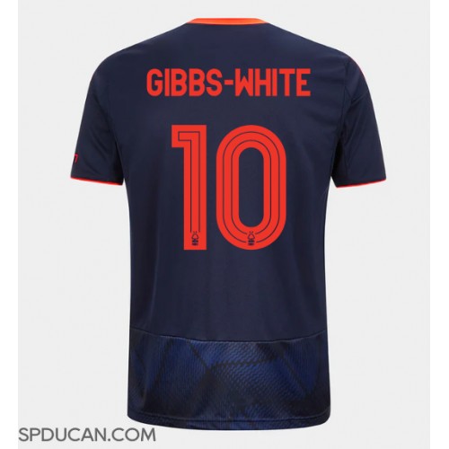 Muški Nogometni Dres Nottingham Forest Morgan Gibbs-White #10 Rezervni 2025-26 Kratak Rukav